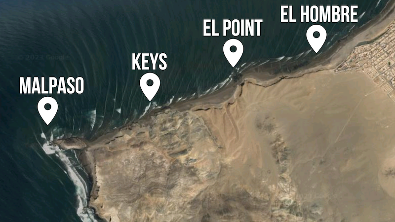 Chicama Surf Spot Map