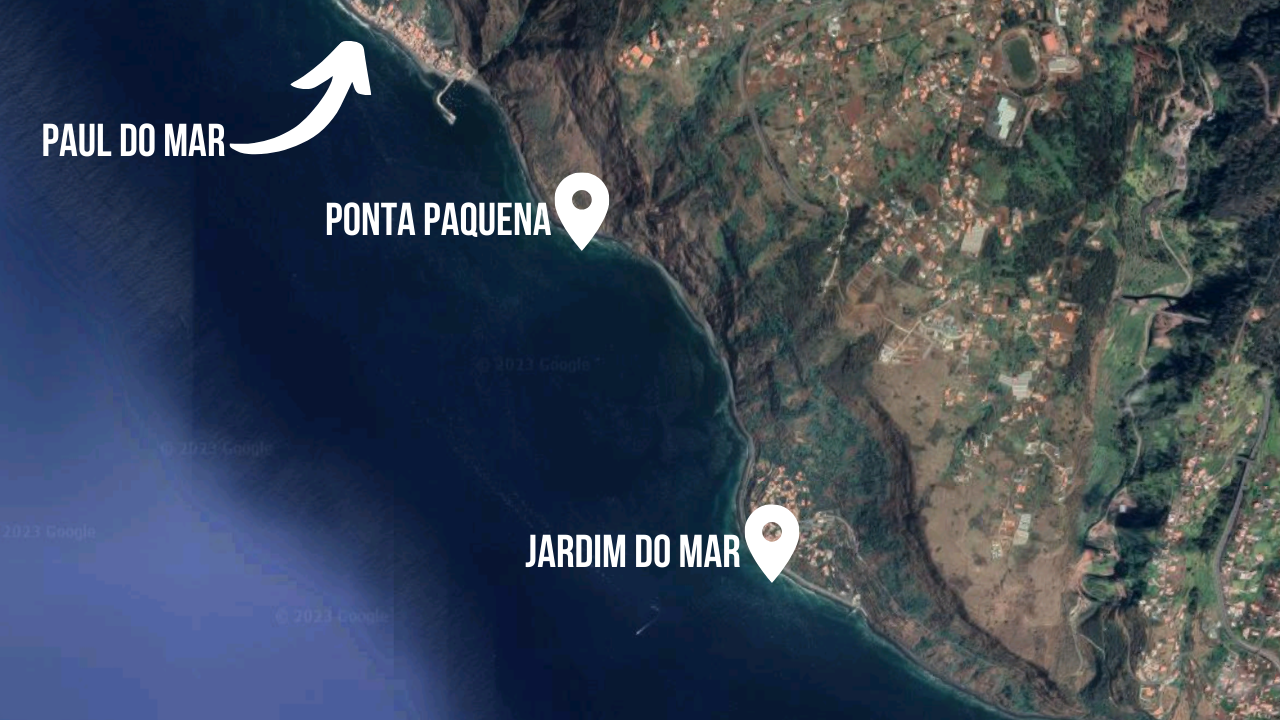 Madeira Surf Spot Map